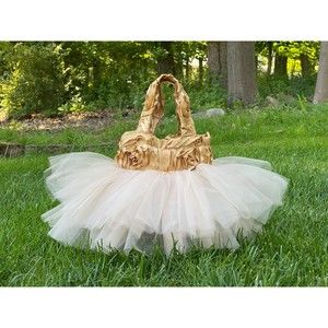 Princess Tote, Bridesmaid Bag, Bridal Tote Bag, Tote Bag, Gold Flower Girl Tote